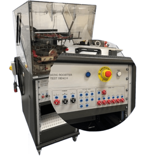 Electronic test bench, test bench design, custom test bench, test bench manufacturing, wiring test bench, electrical harness test bench, cable harness test bench, automated test bench, test bench development, test bench integration, industrial test bench, functional testing for electronic boards, test bench for electronic boards, test bench for connectors, electrical test solutions, custom industrial test bench, electronic testing system, test bench software, product validation test bench, automated end-of-line testing