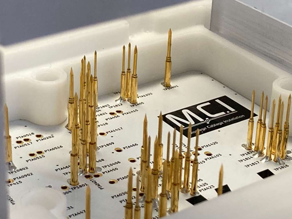 Electronic bed-of-nails, bed-of-nails test bench, electronic test fixture, in-circuit bed-of-nails testing, bed-of-nails manufacturing, bed-of-nails for electronic boards, printed circuit board bed-of-nails testing, PCBA production testing with bed-of-nails, bed-of-nails test solution, custom test bench, functional validation with bed-of-nails, electrical testing via contact points, automated bed-of-nails testing, high-density bed-of-nails, testing tool for electronic boards, bed-of-nails for industrial series, maintenance and repair of bed-of-nails systems, ICT (In-Circuit Test) with bed-of-nails, performance and reliability of test benches, electronic test fixture design